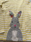 Mini Boden Girls Long Sleeve Appliqu   Shirts Bunny Horse Size 6-7 Year