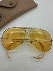 Vintage Ray Ban Aviator Shooting Glasses Bausch   Lomb Yellow Lenses Gold Frame