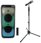 Rockville Bass Party 10 Karaoke Machine System Party Speaker W mic tablet Stand