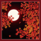Tayu-tafu Yu-soku Furoshiki Wrapping Cloth Japanese Fall Maple Leaves 19 68  X 1