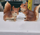 Lefton Napco Vintage Squirrels H7062 Woodland Animals Cottage Country Core