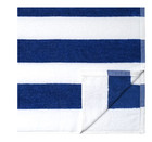 Mainstays Cabana Stripe Cotton Blend Beach Towel  58  X 28   Blue