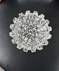 Vtg Heavy Large Lead Crystal Clear Cut Polished Glass Cigar Cigarette Ashtray 6