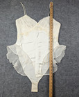 Vintage Victorias Secret Teddy Womens Medium Satin Bridal Angel Gold Label Fairy