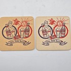 Budweiser Bud Man Beer Coasters Lot Of 11 Vintage 1970s Anheuser Busch Barware 