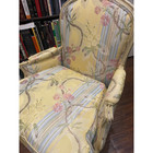 French Louis Xv Bergere Arm Chair Floral Mid Century