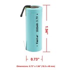 Kastar Ncr18500a 18500 3 7v 1600mah Li-ion Rechargeable Battery W  Tabs
