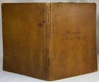 1866-87 Antique Norwich Vermont Railroad Ledger Handwritten Leather Log Book Vt