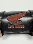 Vintage Honda Motorcycle Fork Tool Bag Leather Black 750 Redwings Rare