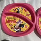 Two Minnie Mouse Plastic Plates  The First Years