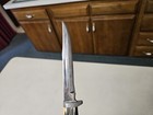 Vintage Queen Steel  95 Hunting Knife With Leather Sheath Fixed Blade