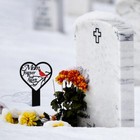 Stake Graves Cemetery Decorations Memorial Grave Markers Heart Memorial Plaqu   