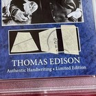 Thomas Edison Cut Handwritten Word Removed From An Autograph Letter Signed Psa