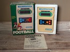Vintage Mattel Football Electronic Handheld  Tabletop Video Game In Box 1977