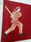 Vintage Nashville Vols Baseball Felt Pennant Rare Davy Crockett Swinging Bat
