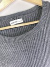 Nine West Sweater Dress Gray Ribbed Knit Knee Length Bodycon Long Sleeve M Nwt