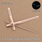 High Quality Watch Hands Green Luminous Spare Parts For Seiko Nh35 Nh36 Movement