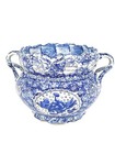 Vintage Chinese Blue White Porcelain Planter Pot Vase 7  11 Inches 