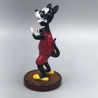 Vintage Blown Glass Art Mickey Mouse Figurine 3 75      Rare