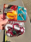 Walco 3420 Pixie Candy Cane Red white Vtg Sequin Bead Christmas Ornament Kit