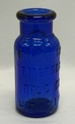 Antique 2 5    Cobalt Blue Embossed Bromo Seltzer Emerson Drug Co Baltimore Md