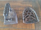 Antique Sad Iron No 6 W Trivet Cast Iron Flat Iron Primitive 1880-1915