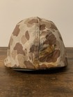 Original Ww2 korean War Usmc M1 Helmet Rear Seam Swivel Bale Ega Stamp Frog