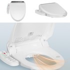 Smart Bidet Toilet  Elongated Heated Seat  Auto Flush  Warm Dry   Nightlight