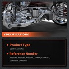 Hyundai Santa Fe Kia Sorento 10pc Front Suspension Kit Front Lower Control Arms