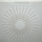 Atomic Starburst Cutting Board Corning Ware Warming Hot Tray Plate 13    X 10   