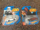 Hot Wheels Star Wars Lot 6 Character Car Wicket Maul Clone Trooper Tusken New