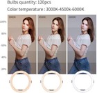 K f Concept 11in Selfie Ring Light With Stand Phone Holder For Vlog Camera Video