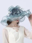 Kentucky Derby Fascinator Hat For Women Laides Elegant Wide Brim Flower Tea Hats