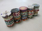 100 Casino Gaming Poker Chip Lot Las Vegas  1 New   Used Chipco Paulson Clay