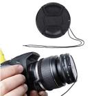 52mm Center Pinch Snap Front Lens Cap Cover For Cam Nikon  String New