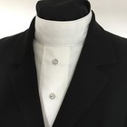 English Hunt Seat Ratcatcher Style White Ab Button Show Bib Dickie