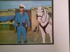 Lone Ranger With Silver Original Animation Production Cel With Background Art Co