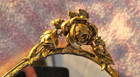 Vintage 24k Gold Plated Vanity Oval Tray Perfume Mirror 17 75  X 8 