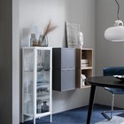Ikea Baggebo Glass-door Cabinet  Metal white  13 3 8x11 3 4x45 5 8   New