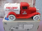 New Old Stock Ertl  2008 Nib Ford Model A Tanker Texaco Fire Chief Truck Bank