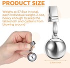 6 12 24 Pack Heavy Tablecloth Weights Stainless Steel Balls With Rust-resistant