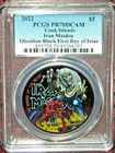 2022 Cook Islands Iron Maiden Number Of The Beast 1oz Silver Pcgs Pr70 Dcam  box