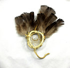 Native American Made 3  Double  3d  Dream Catcher  Beige Dreamcatcher  Coa   212