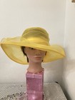 Women s Yellow Kentucky Derby Church Dress Hat For Bridal Tea Party Wedding