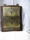 Vintage Beatiful Ornate Design Brass  Wood Hanging Envelope Holder10 t Handmade 