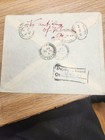 1947 Palestine Registered Cover Nablus To Haifa Returned Letter Office Jerusalem