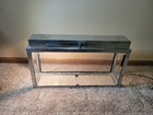 Vtg Mcm Pemco Chrome Metal Frame Fish Tank W lid  7  Gallon Works Rare Aquarium