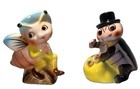 Rare Vtg Py Anthropomorphic Sonsco Bumble Bee   Beetle Salt Pepper Set Japan