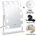 Hollywood Makeup Lighted Vanity Mirror With 12 Lights Bulb Dimmer Tabletop Wall