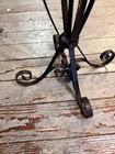Vintage Iron Scroll Plant Stand Black Rustic 29  Height  